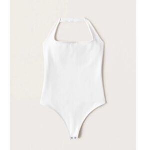 Abercrombie & Fitch Double-Layered Seamless Fabric Halter Bodysuit Size Small